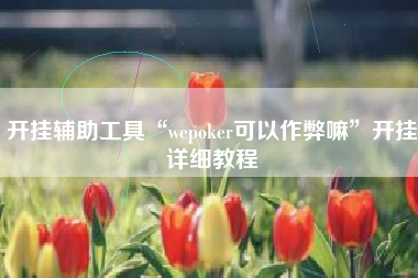 开挂辅助工具“wepoker可以作弊嘛	”开挂详细教程